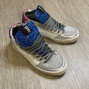NWOT 🙌 Sequined High Top P448 Sneakers